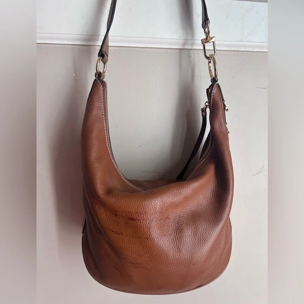 Michael Kors Tan Leather Hobo Bag - Picture 7 of 7